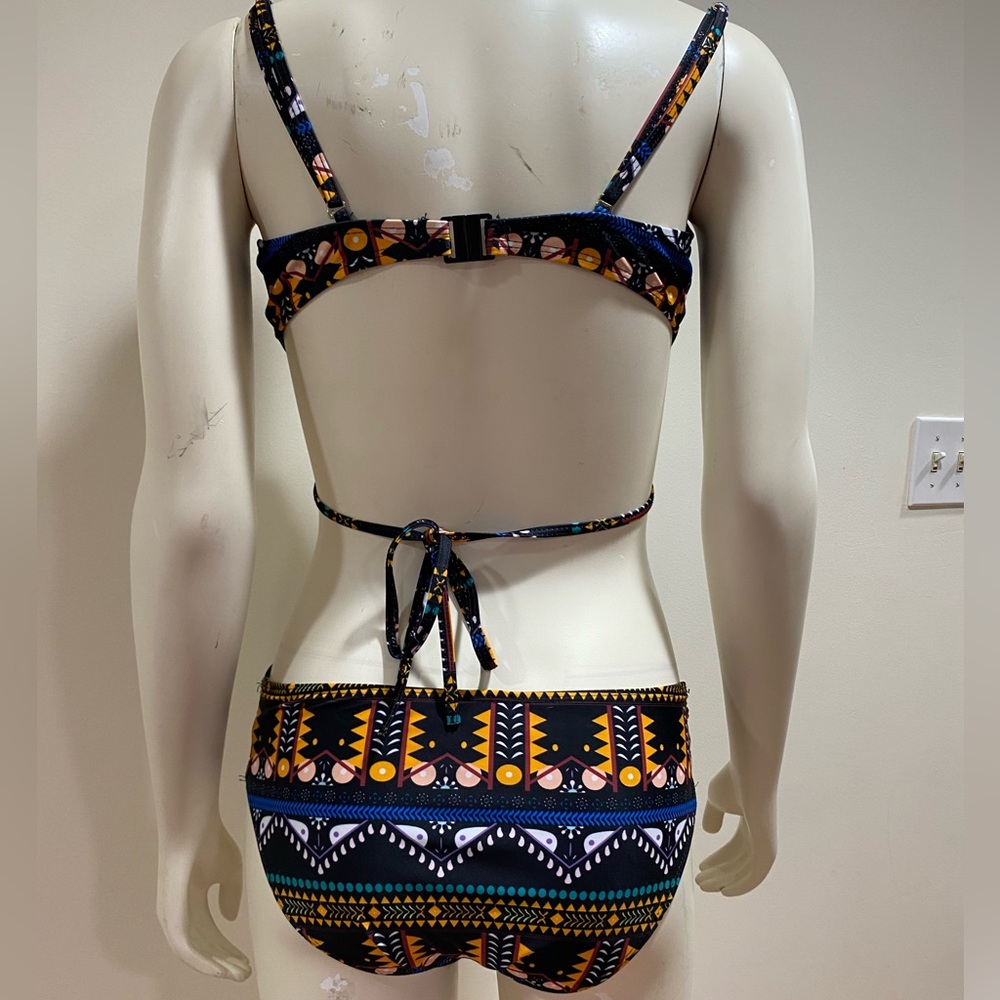 Aztec / Boho Print Two-Piece Bikini Set - Picture 4 of 7
